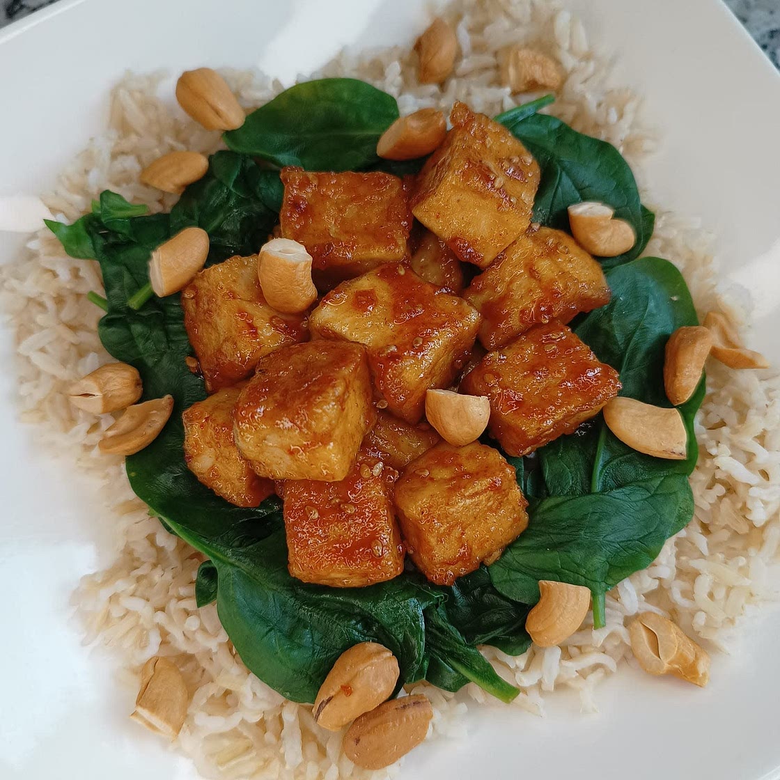 Vegan crispy hoisin tofu!