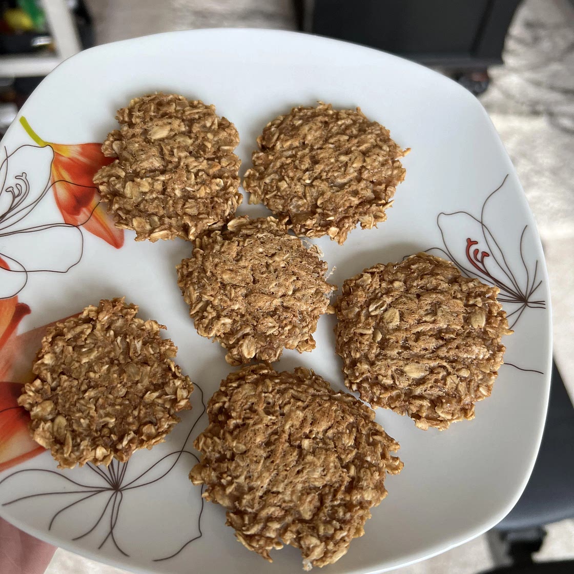 Rolled oat PB Powder Cookies