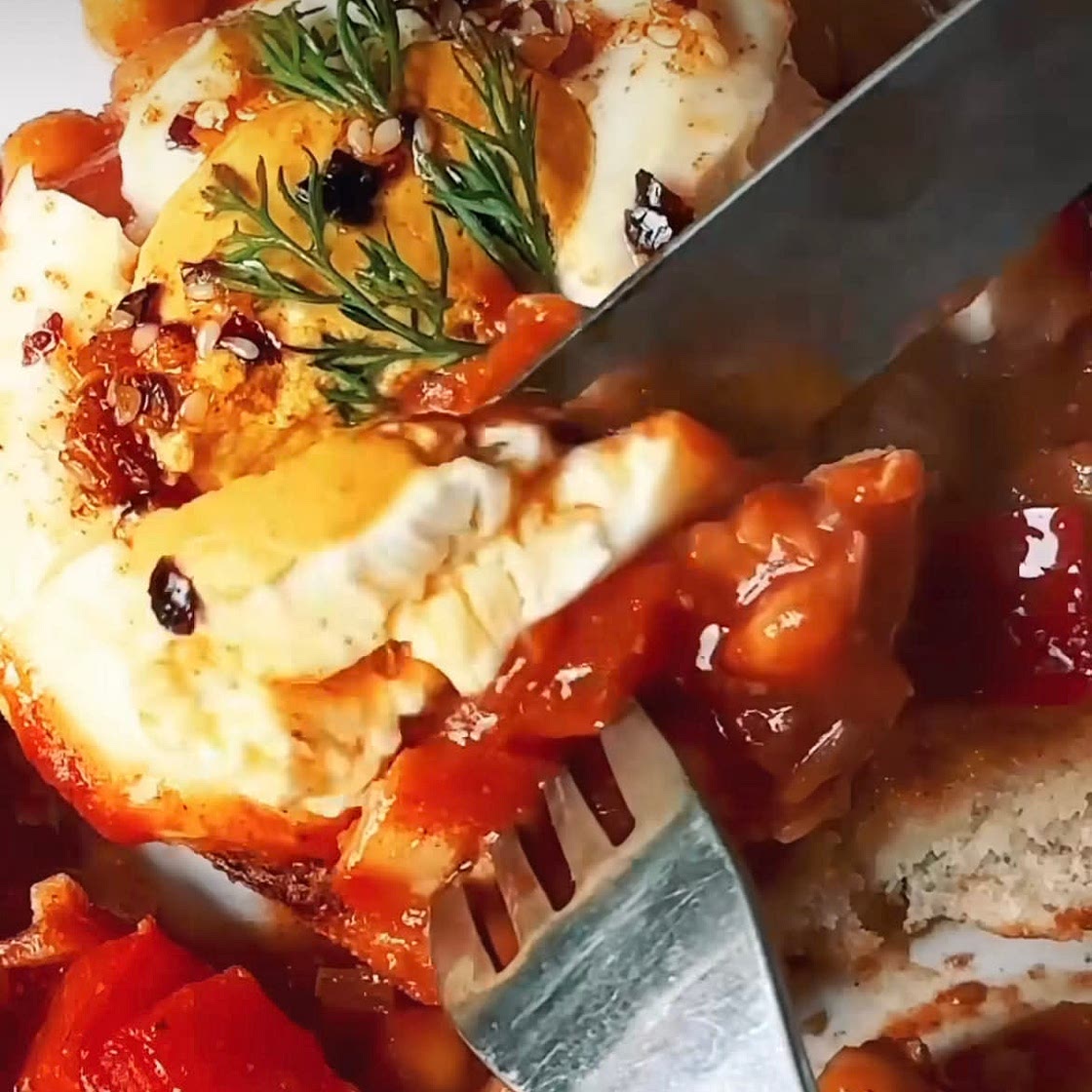 Vegan Shakshuka with Vegan egg 