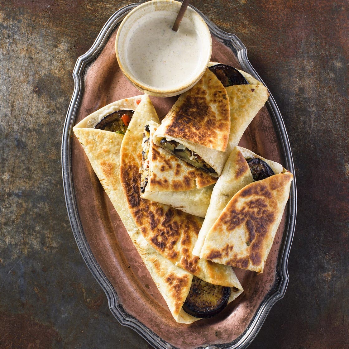 Eggplant & Halloumi Gozleme