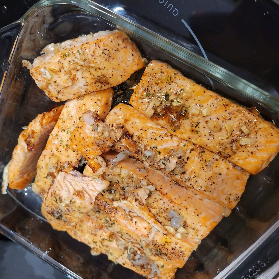 Garlic Butter Baked Salmon