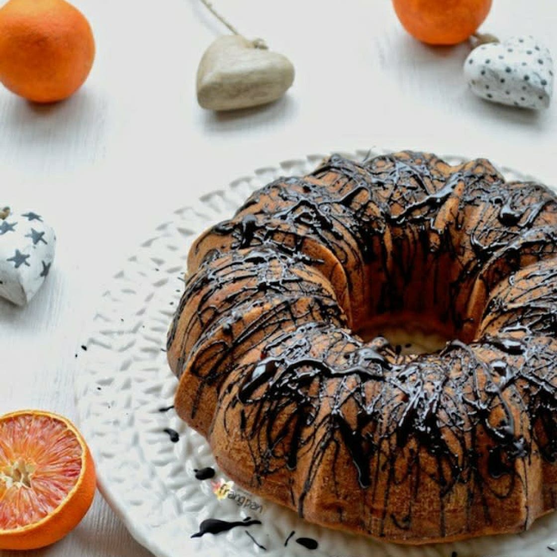 Ciambella cioccolato e arancia