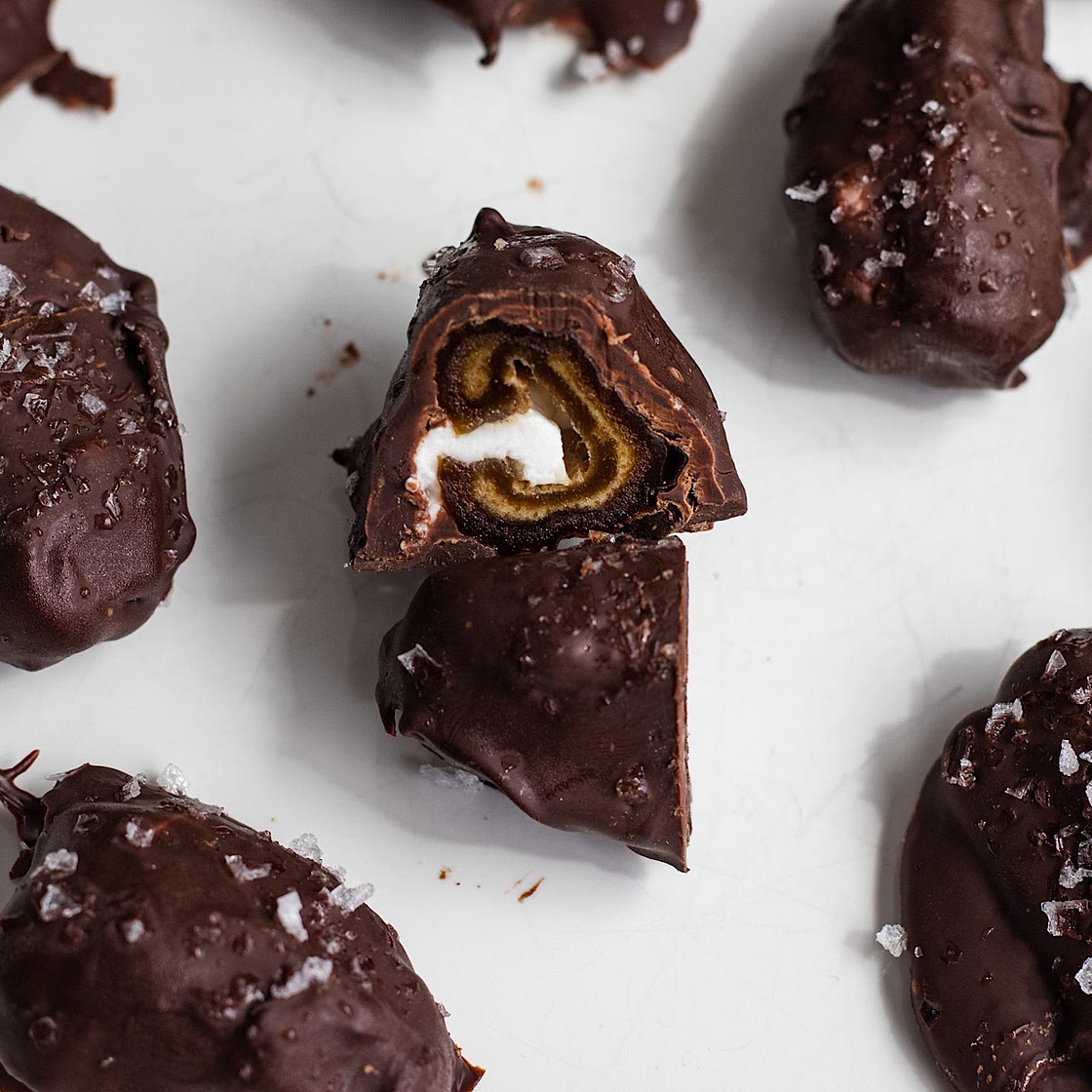 Chocolate Covered Yogurt Stuffed Dates