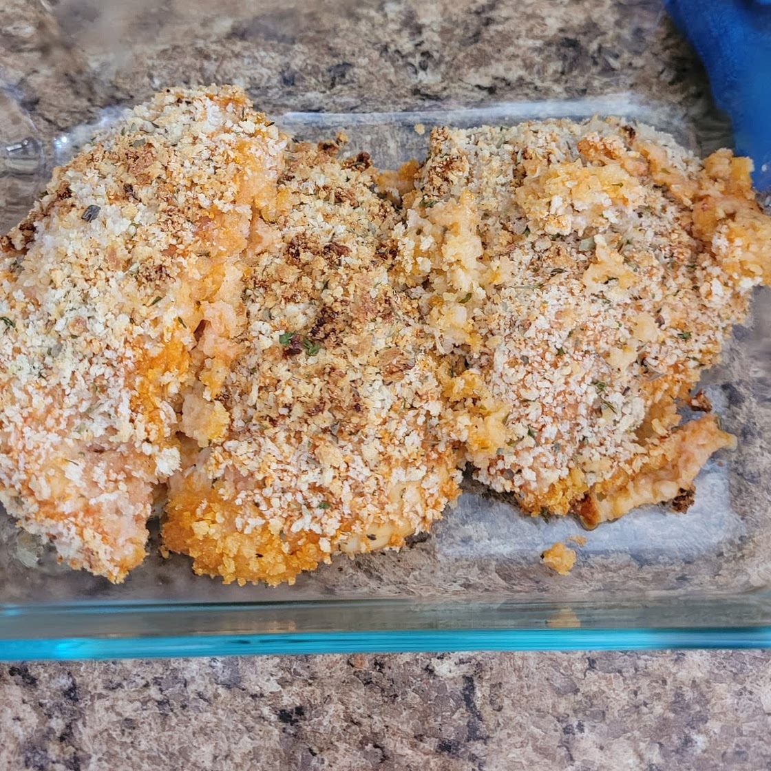Crispy Baked Buffalo Chicken Breasts