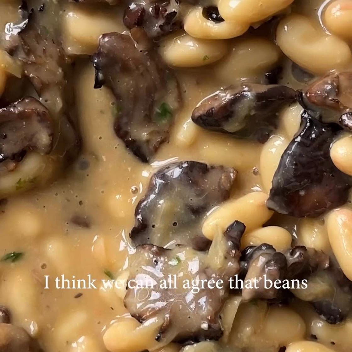 Wild Mushroom Canellini Beans