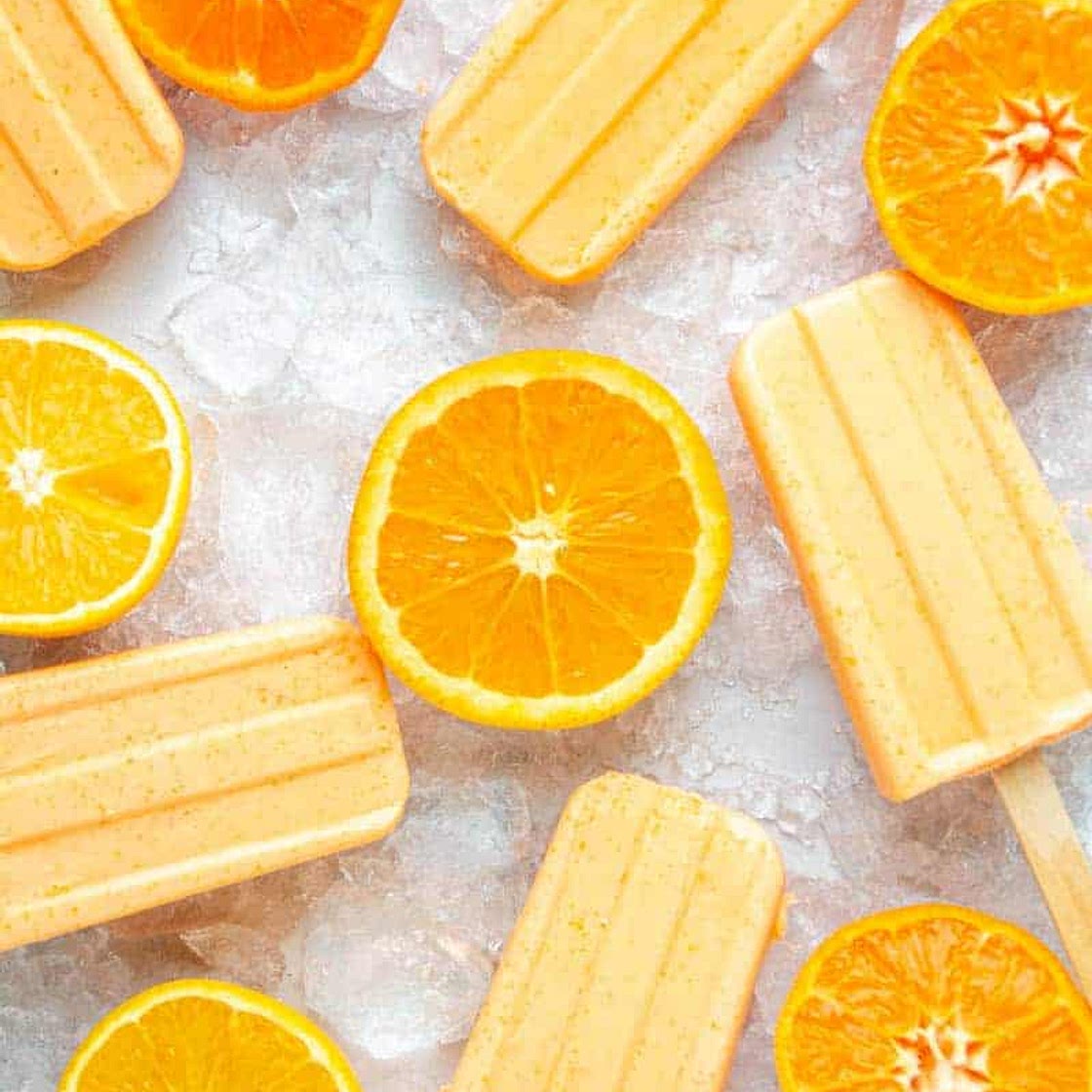 Orange Creamsicle Keto Popsicle Recipe