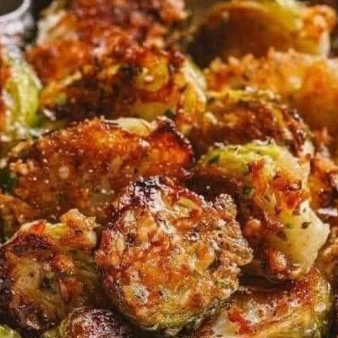 Garlic Parmesan Roasted Brussel Sprouts