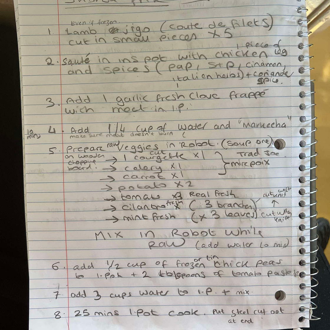 Shorba Frik (red) inst pot