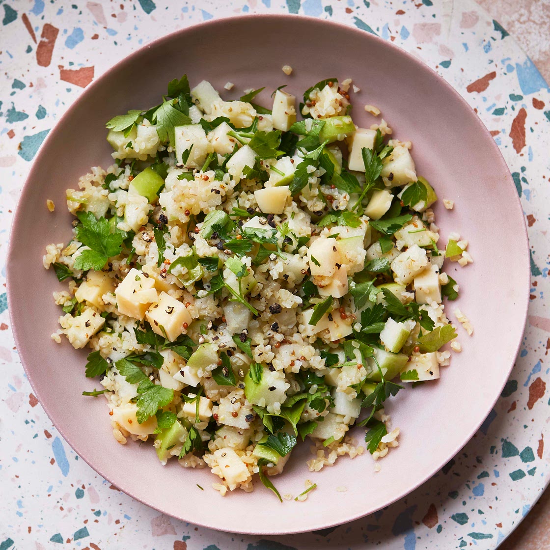 Apple and gouda tabbouleh