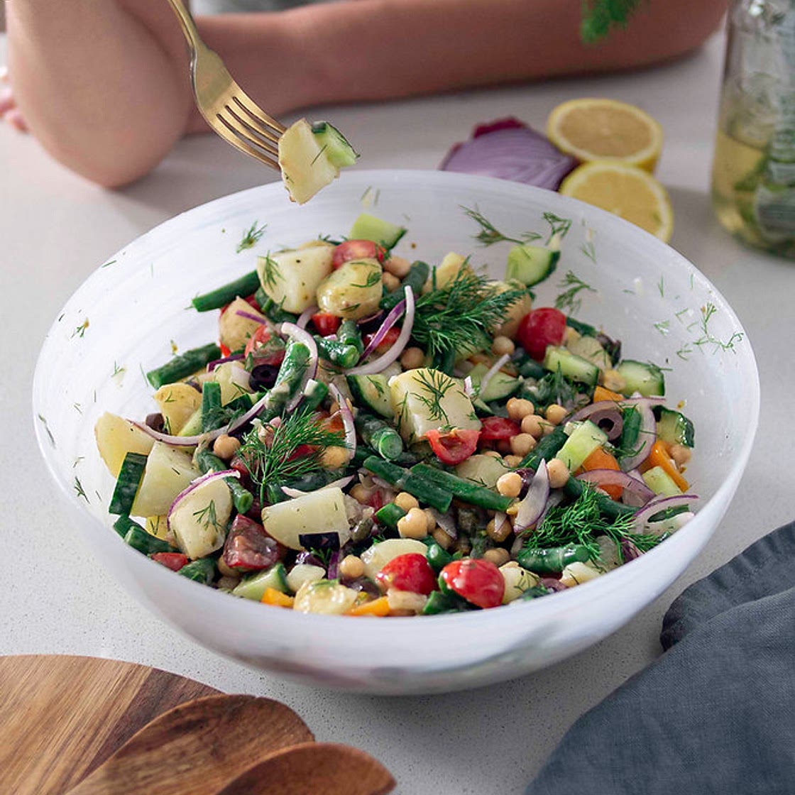 GREEK-INSPIRED POTATO SALAD