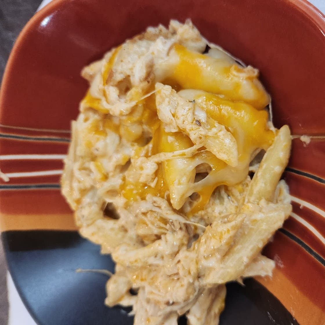 Buffalo Chicken Pasta Bake