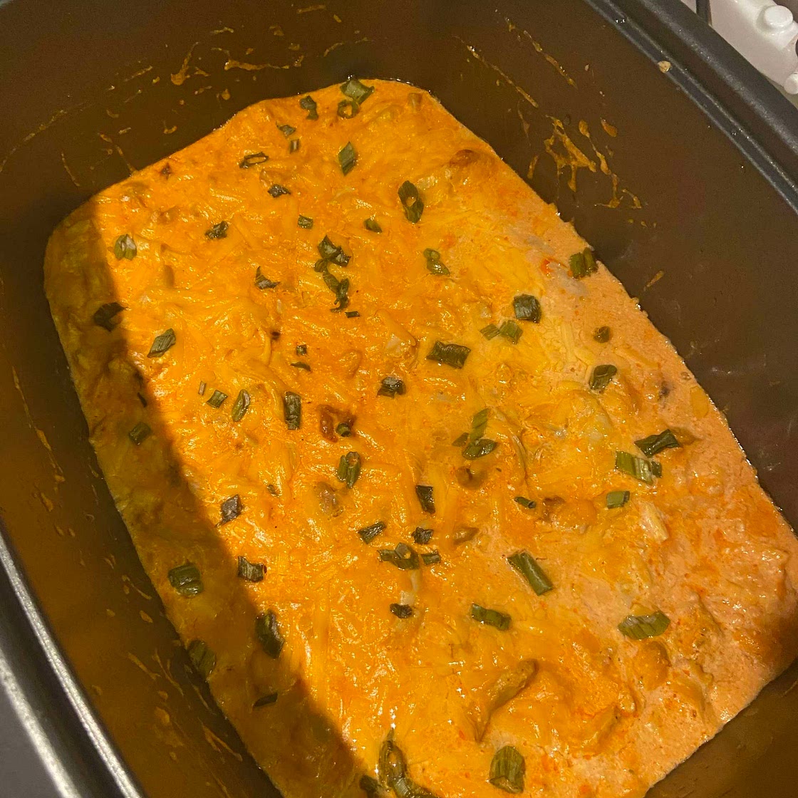 Crockpot Buffalo chicken dip