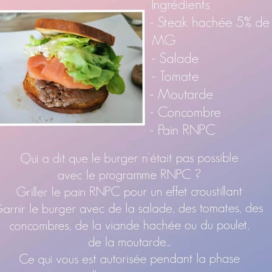Burger steak haché 5%
