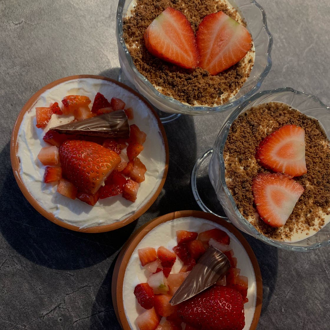 Strawberry tiramisu