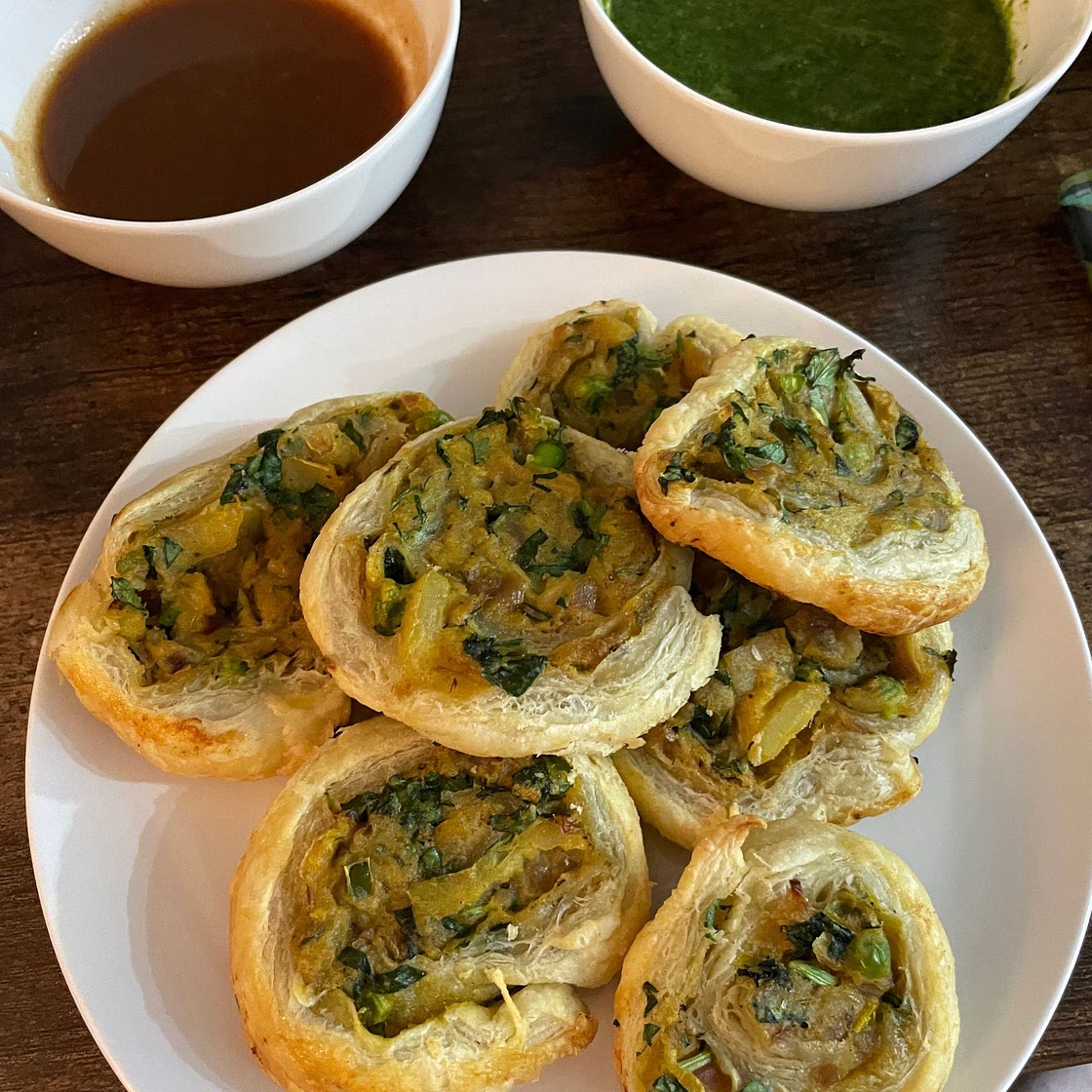 Rooted in spice | Samosa Pinwheels