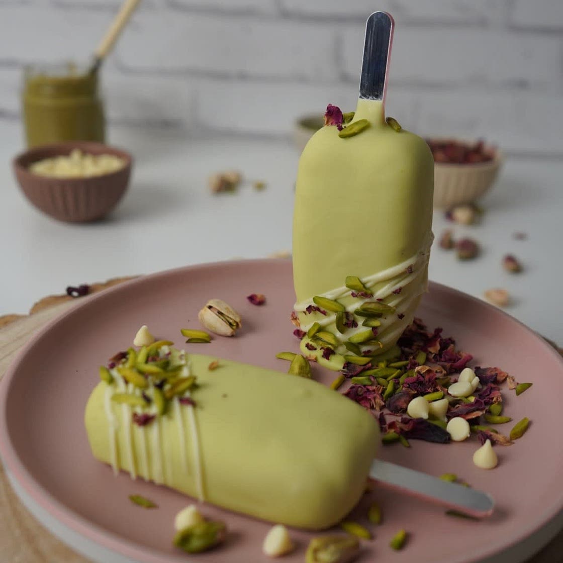 Pistachio Popsicles