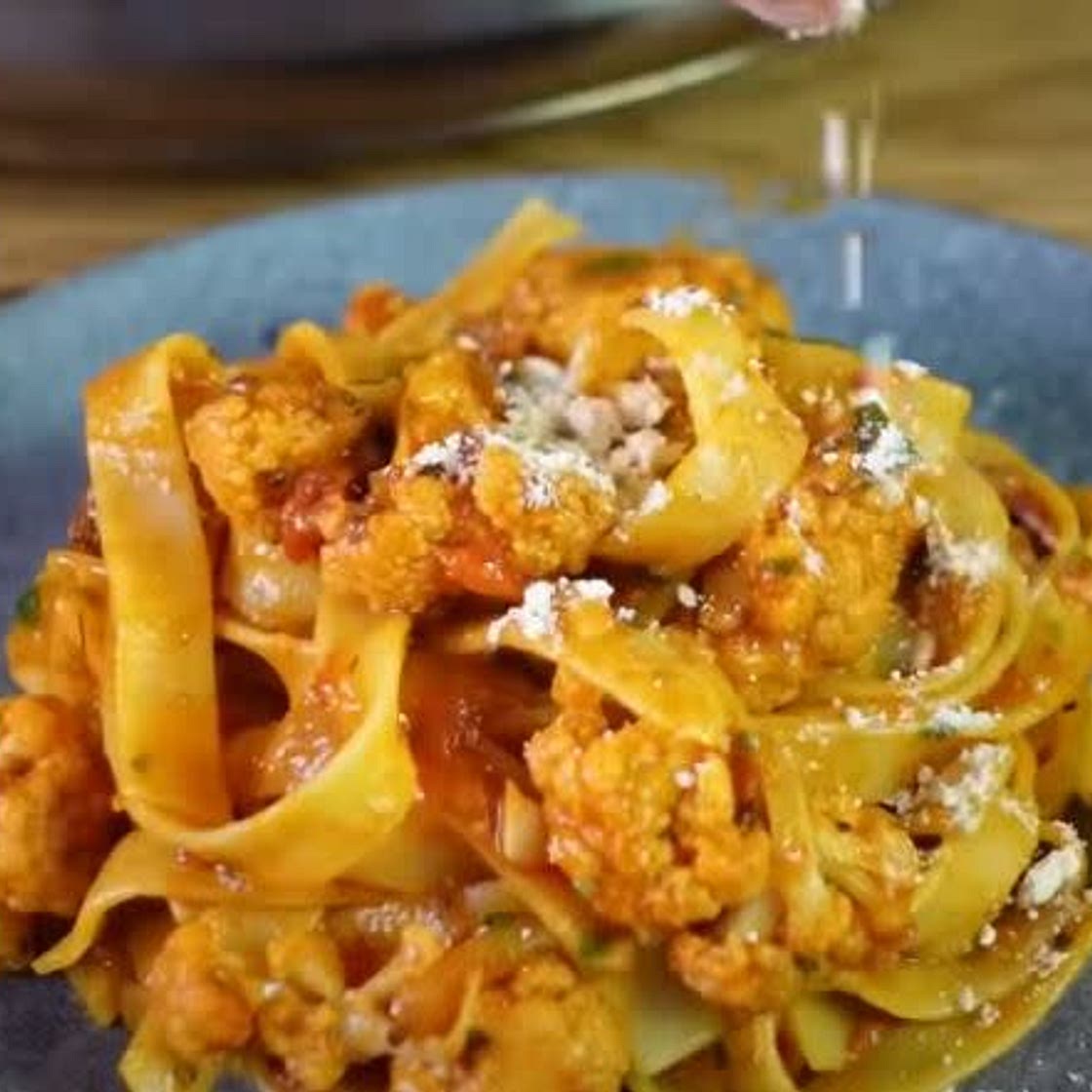 Roasted Cauliflower Pasta
