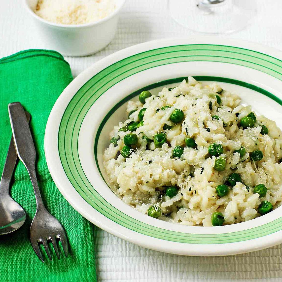 Creamy Rice Pilaf with Peas