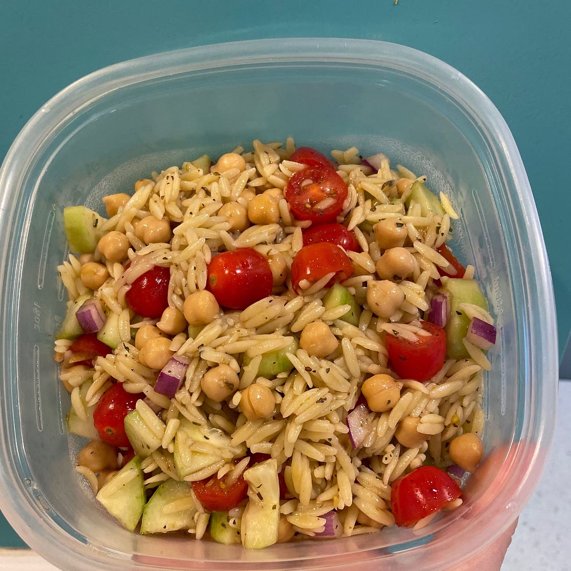 Lemon Orzo Pasta Salad
