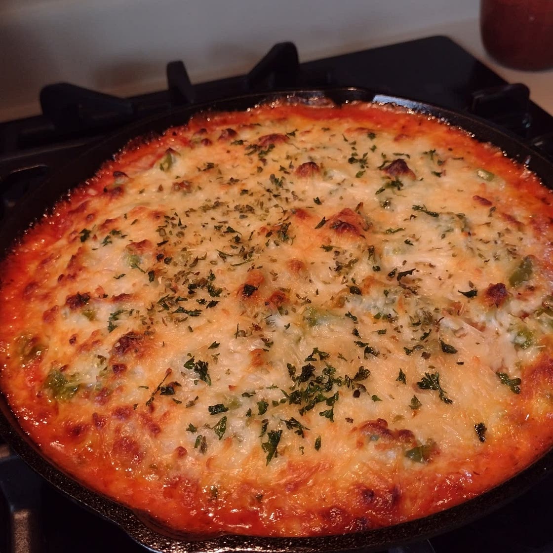 Crispy Cheesy Pan Pizza