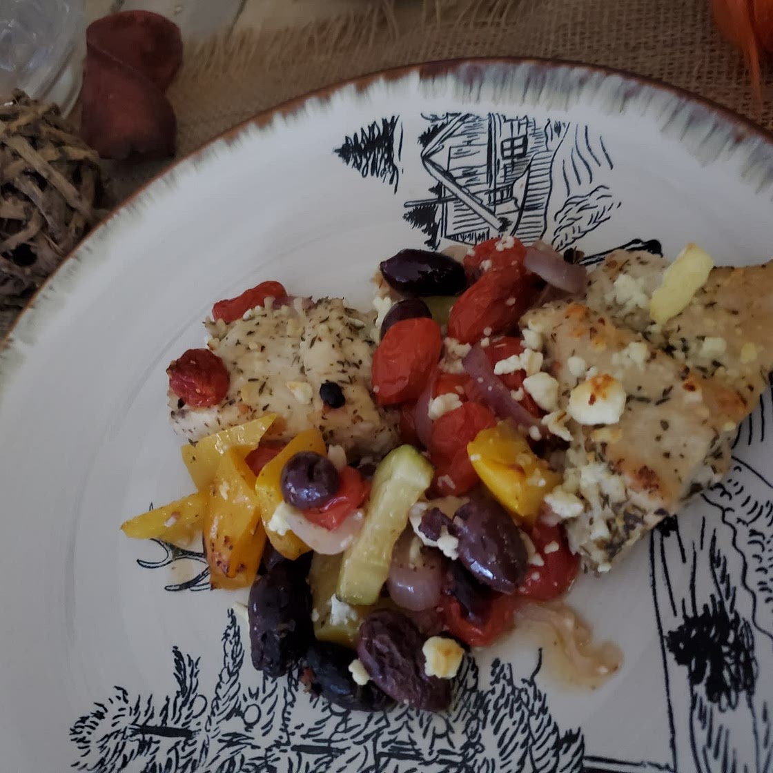 Greek Sheet Pan Chicken Dinner