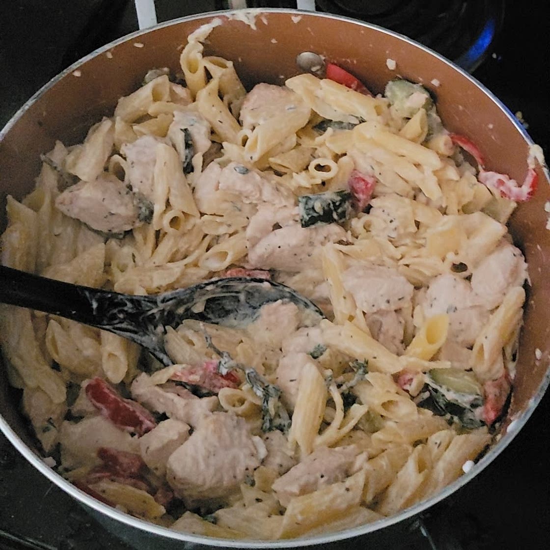 Creamy Gluten-free pasta with chicken