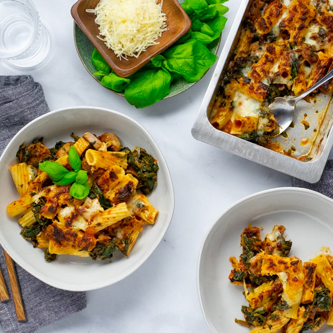 Sausage and Rigatoni Bake