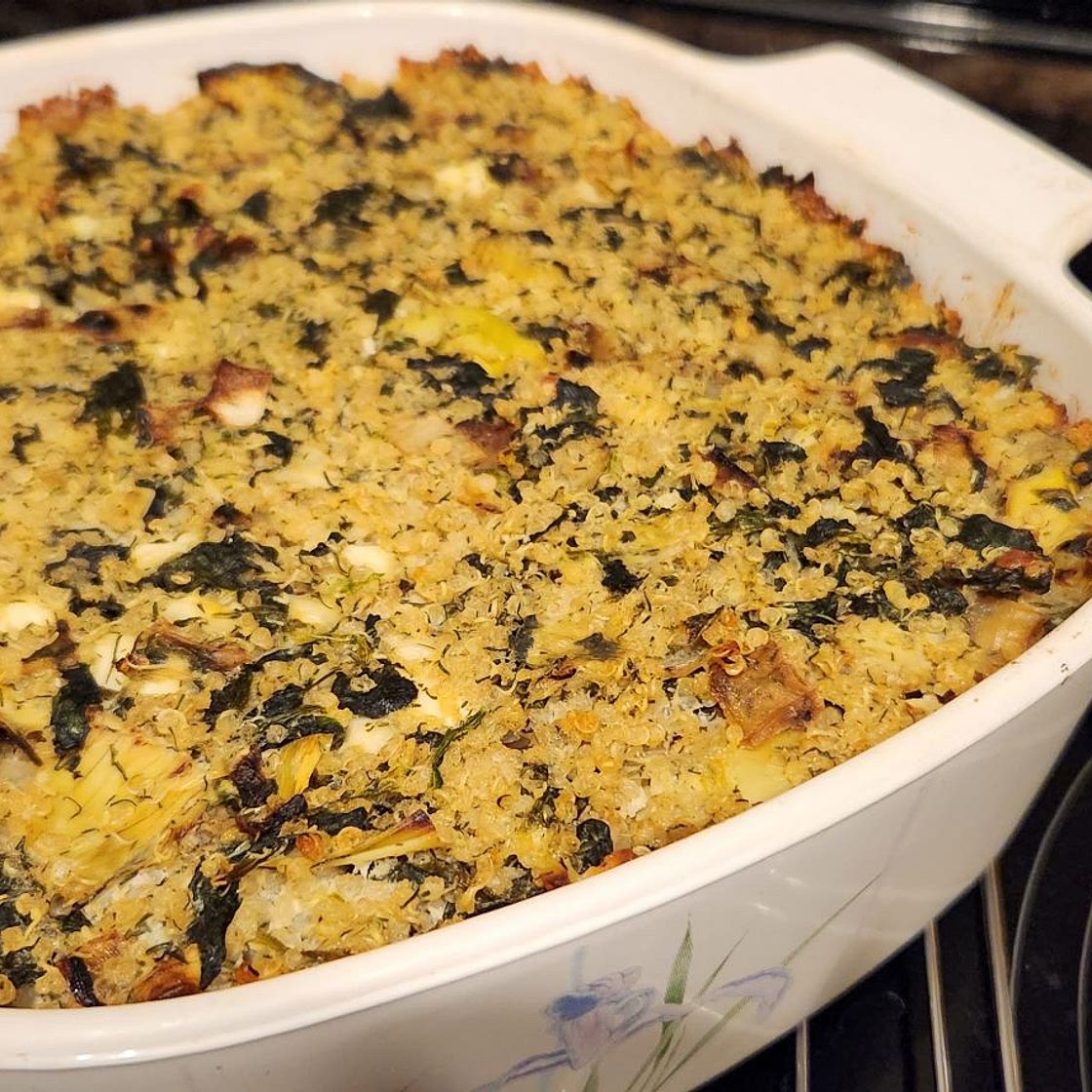 Spanakopita quinoa casserole version 2