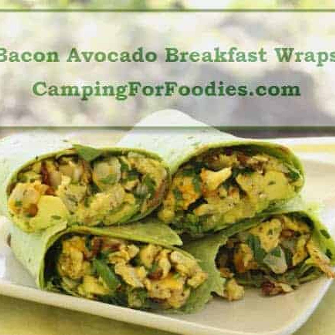 Bacon Avocado Breakfast Wraps Camping Recipe