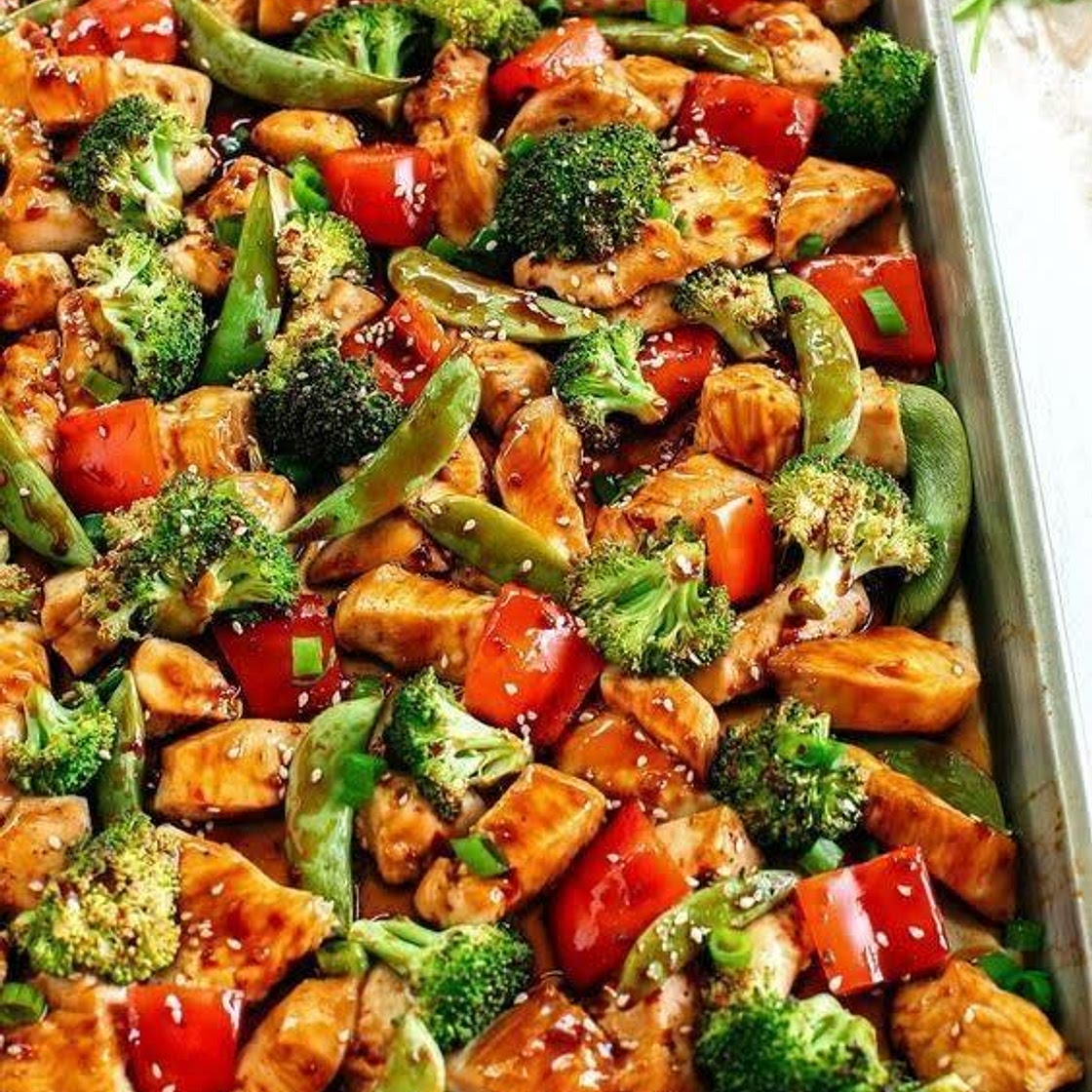 Sesame chicken and Veggies