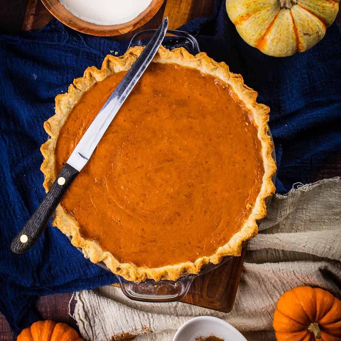 Homemade Pumpkin Pie from Scratch