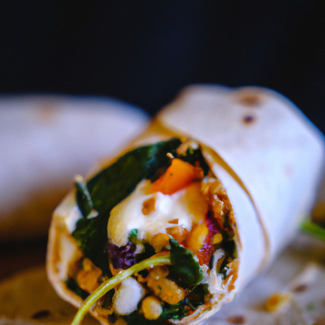 Vegan Cream Cheese & Veggie Wrap