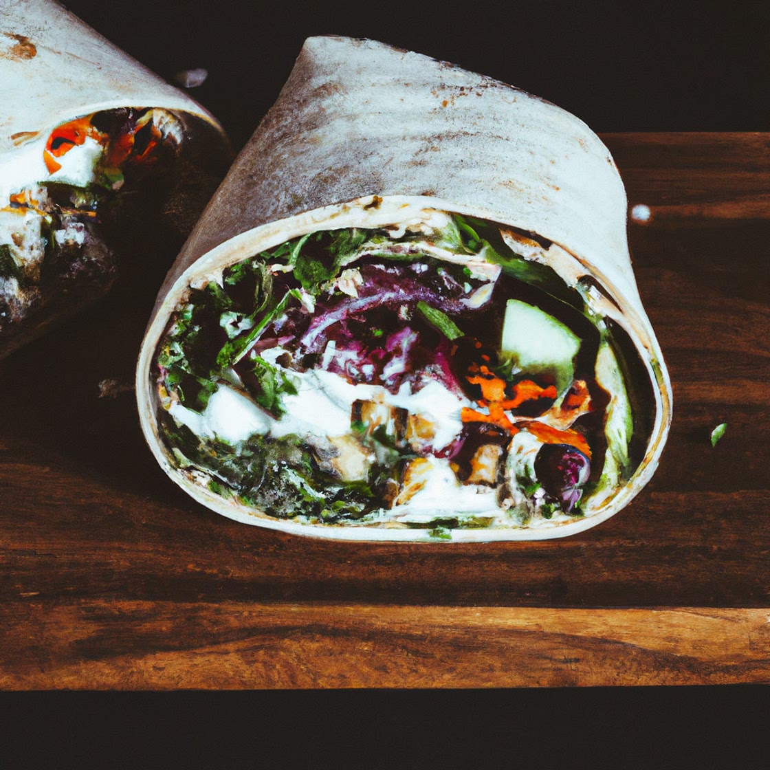 Healthy Philadelphia Cream Cheese Veggie Wrap