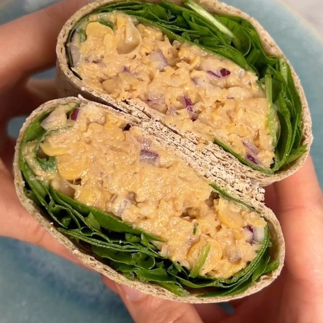 Barbecue-Kichererbsen-Wraps 😍🌯