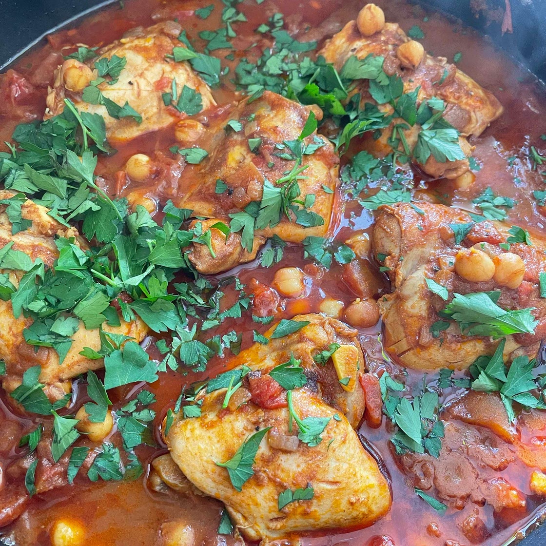 Chicken and Chickpea Tagine