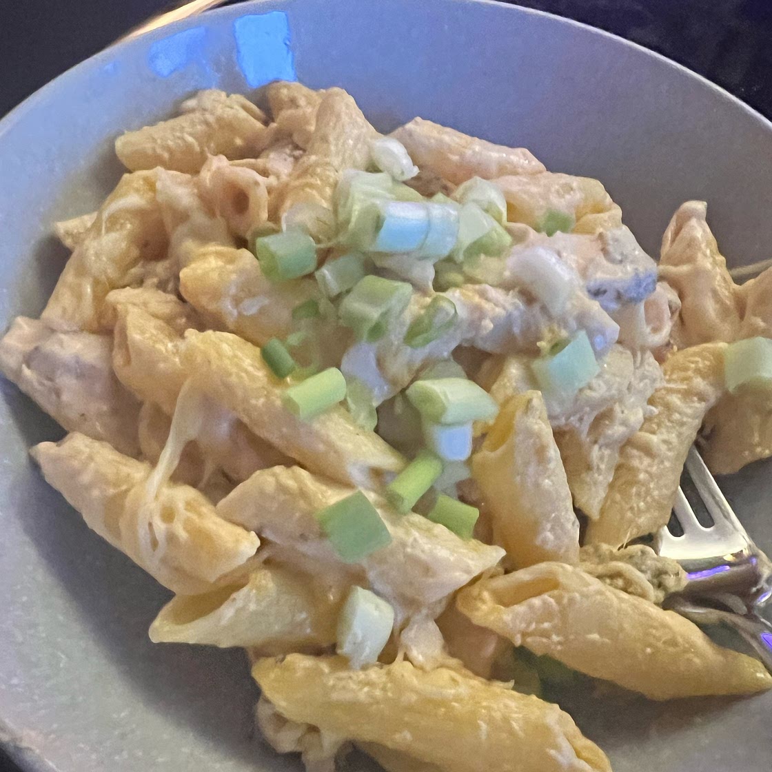 Buffalo Chicken Pasta Bake