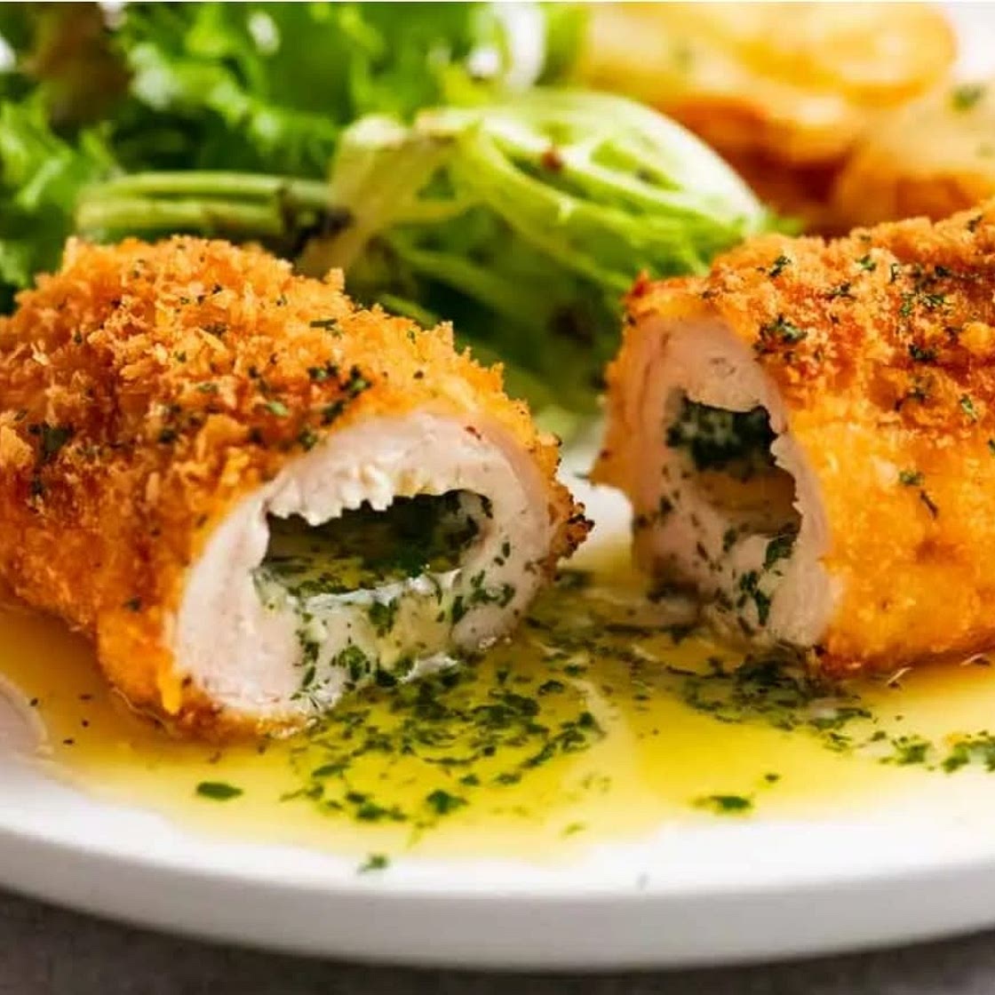 Chicken Kiev
Corn
Sweet potatoes