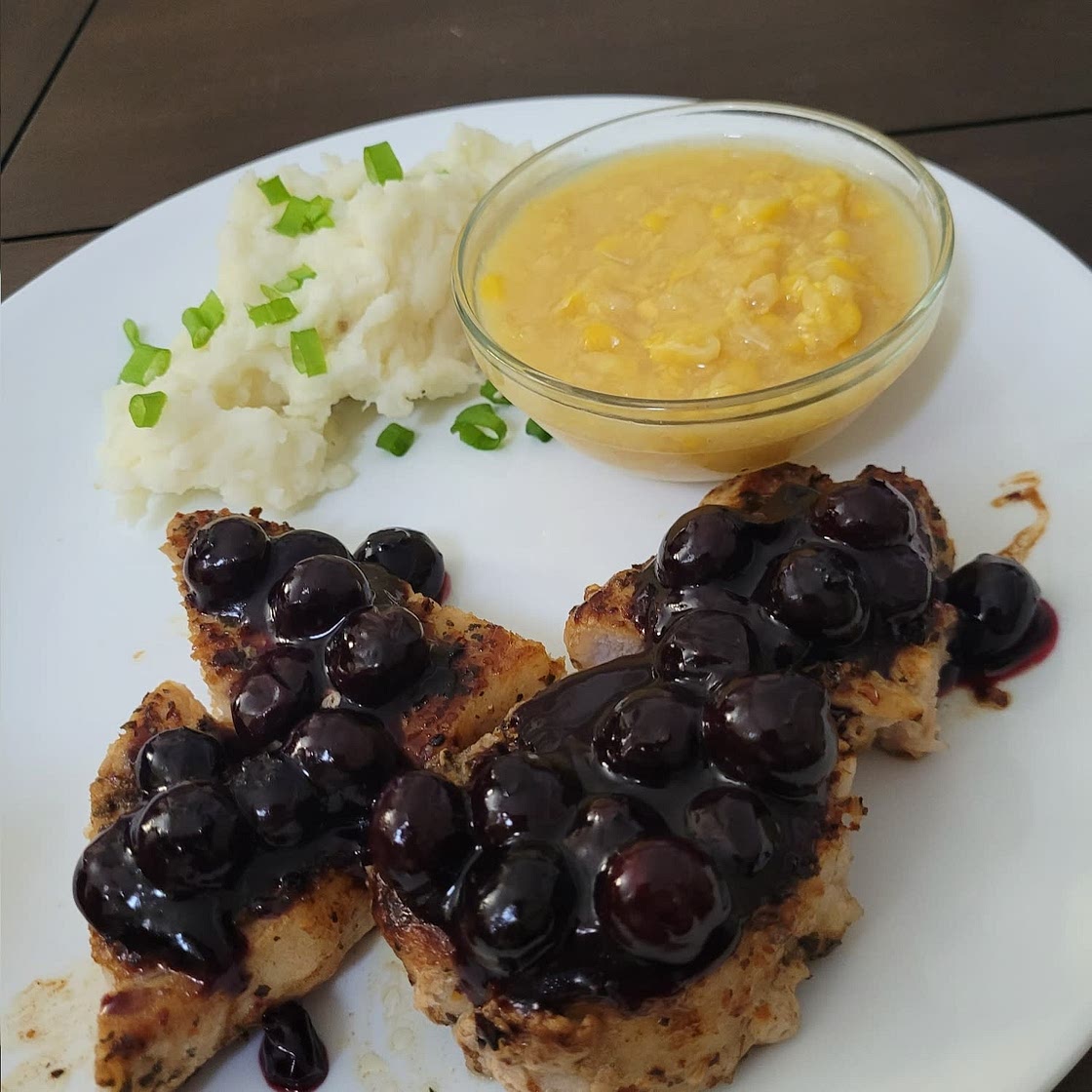 Pork Chops with Strawberry Balsamic Glaze