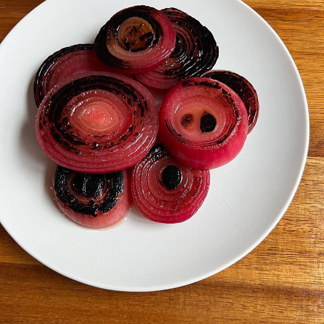 Charred Pickled Red Onions