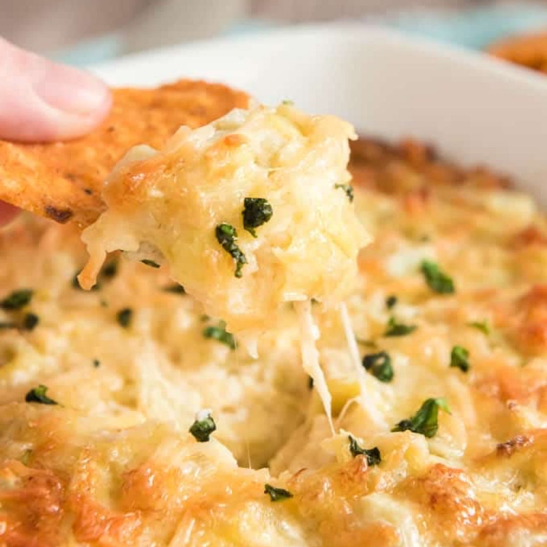 Baked Parmesan Jalapeño Artichoke Dip