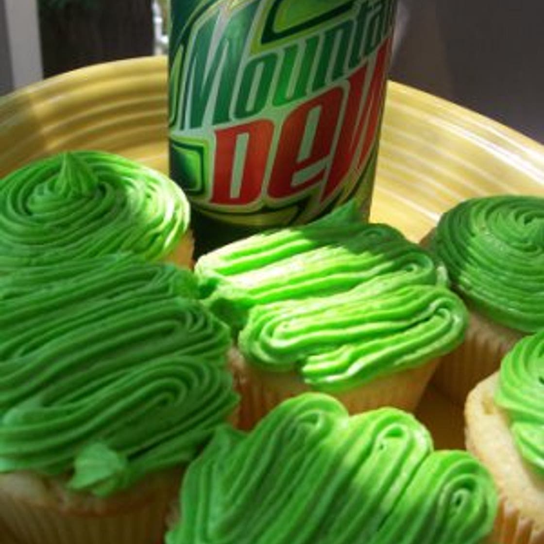 Mountain Dew Cupcakes & Buttercream