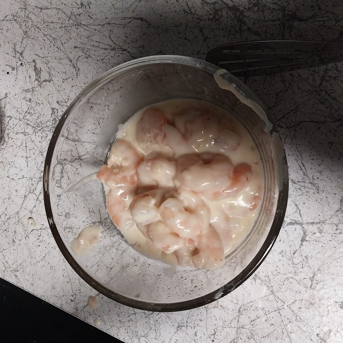 Shrimp with Creamy Garlic Sauce