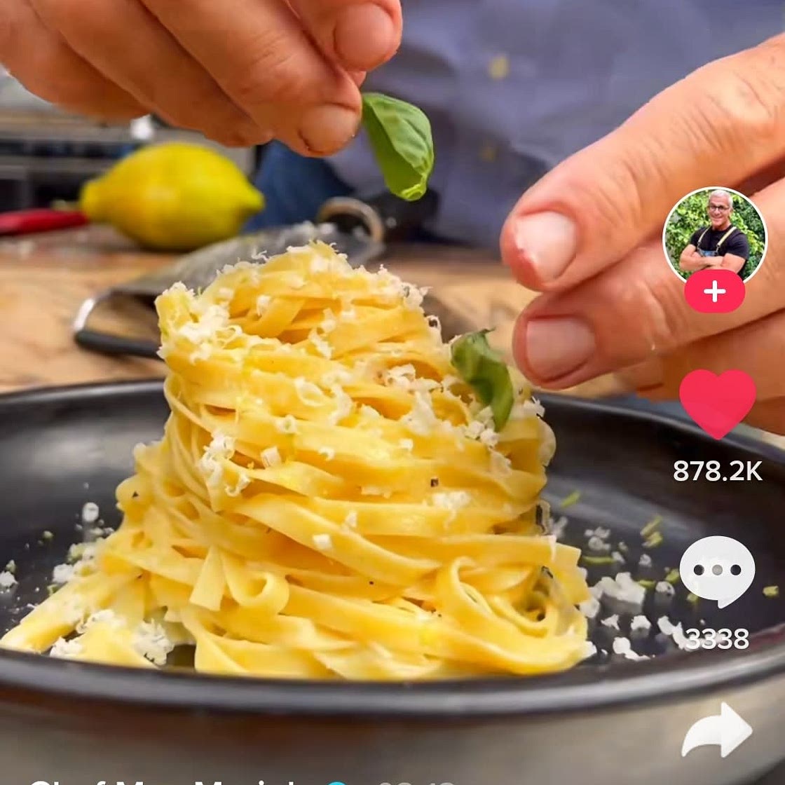 Tagliatelle al Limone e Basilico