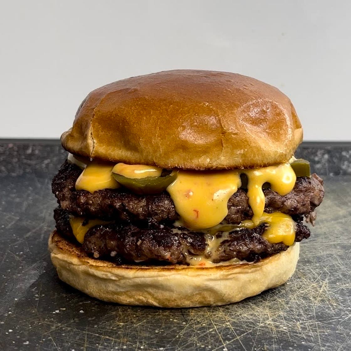 McDonald‘s double chilli cheese burger