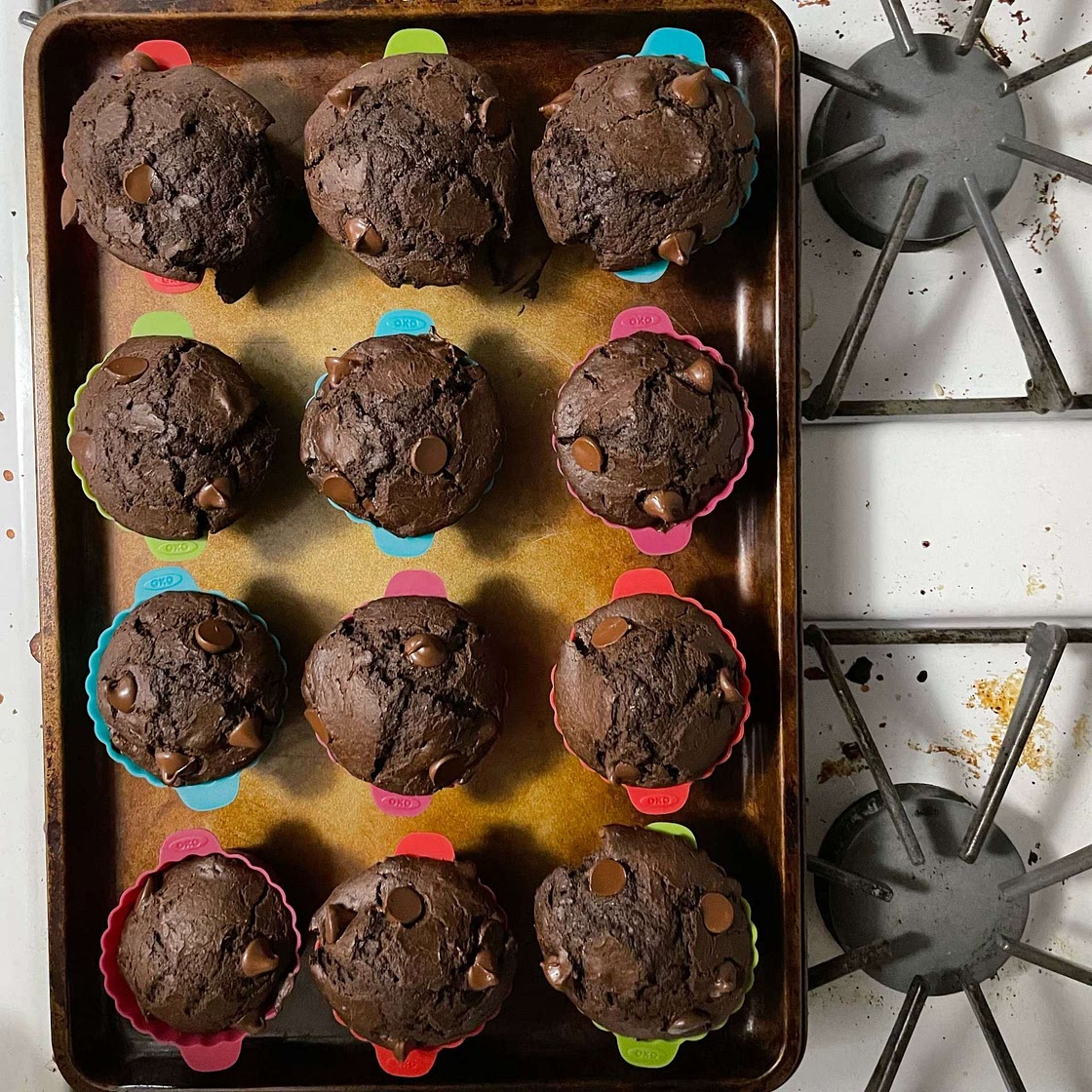 Double Chocolate Chip Muffins