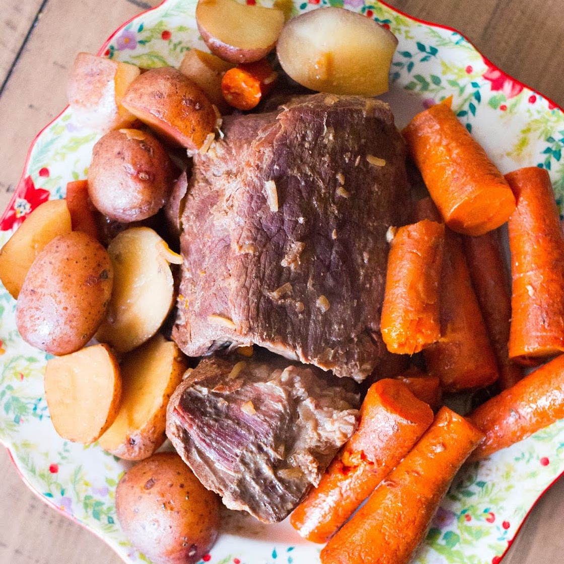 4 Ingredient Pot Roast in Crock Pot