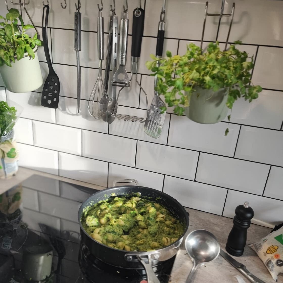 Quick green pasta
