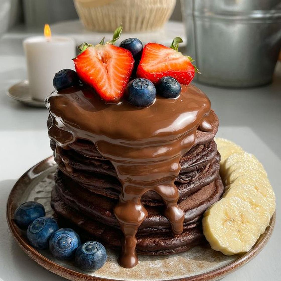 🥞🍫brownie pancakes🍫🥞