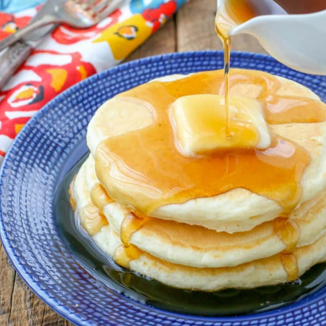 Pancakes + Brown Sugar Syrup