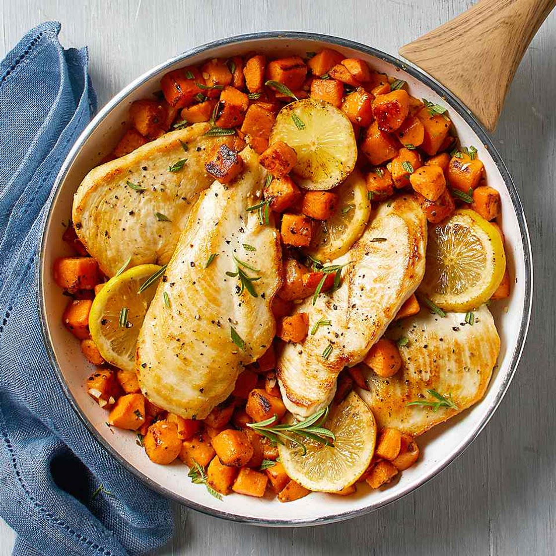 Rosemary Chicken with Sweet Potatoes